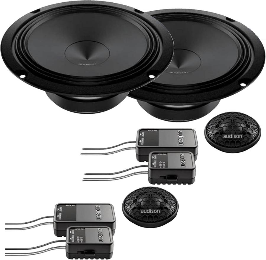 Audison APK 165 2 Prima Series 300 Watts 6.5 inch 2-Way Component Split System