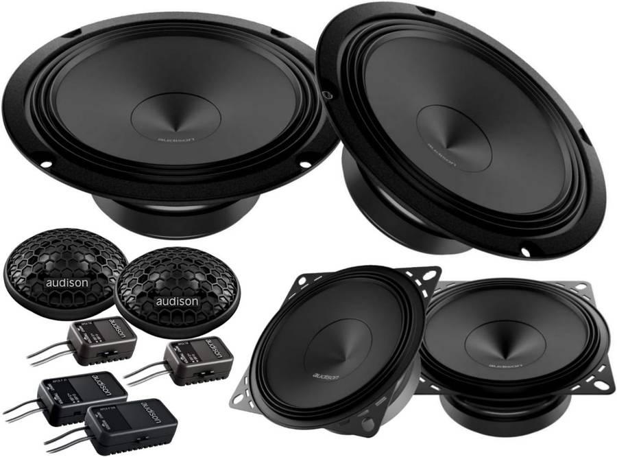 Audison APK 163  3 Way 6.5 inch 375 Watts Component Split System