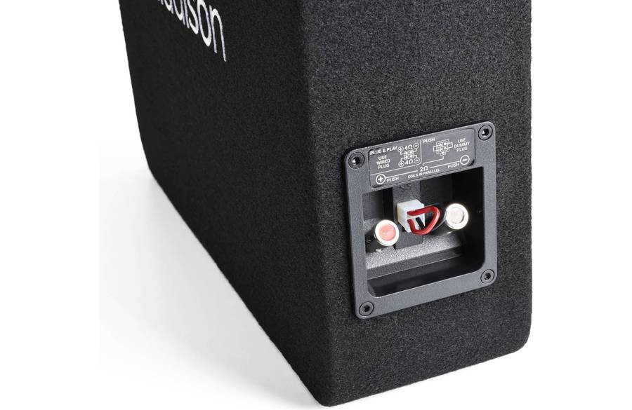 Audison APBX 8 DS Slim Subwoofer With Enclosure 500 Watts 8 inch