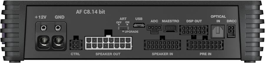 Audison AF-C8.14-bit 8-Channel Amplifier with 14-Channel DSP 800 Watts