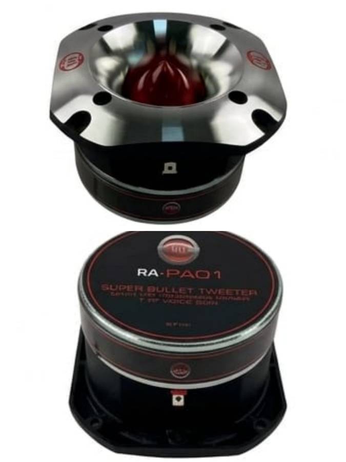 Reference Audio RA-PA01 (Set) 4 inch Super Bullet Tweeters 100 Watts Rms