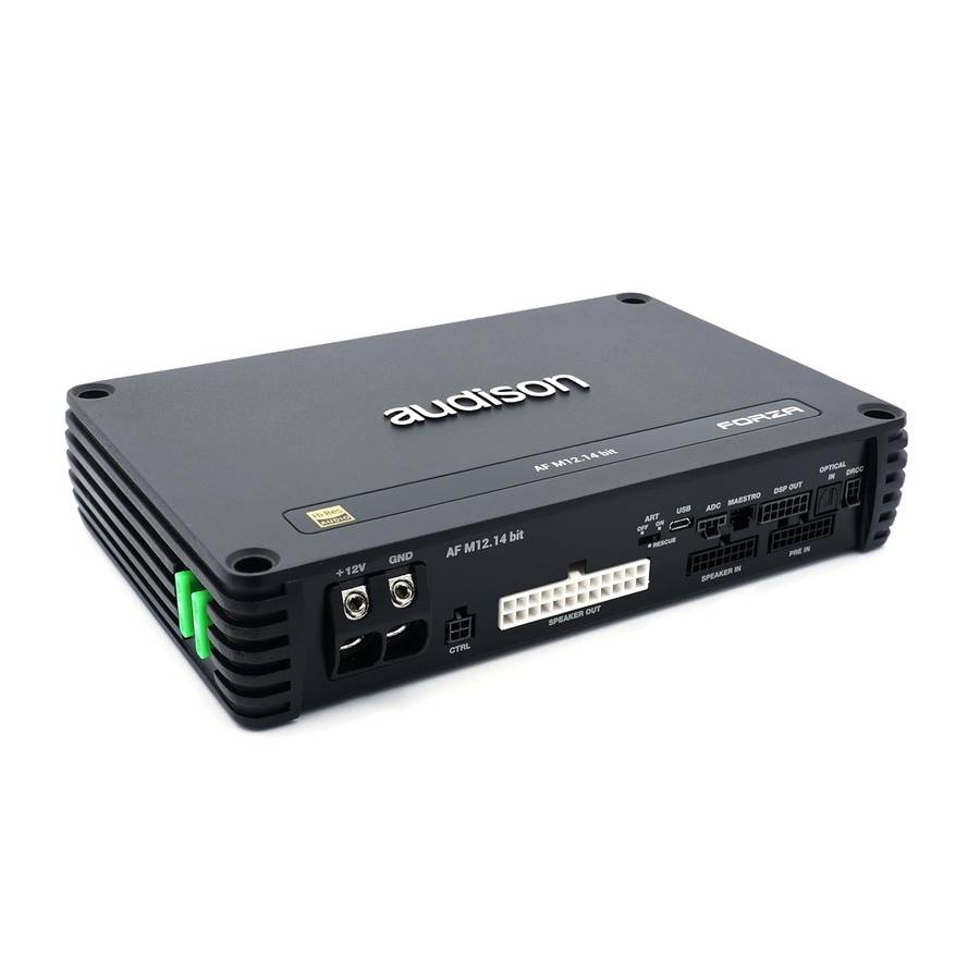 Audison AF M12.14 bit  12-Channel Class D Amplifier 14 Channel DSP