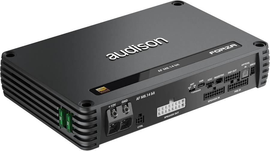 Audison Forza AF M8.14 bit  1120 Watts 8-Channel Class D Amplifier &amp; 14-Channel DSP (Free ...