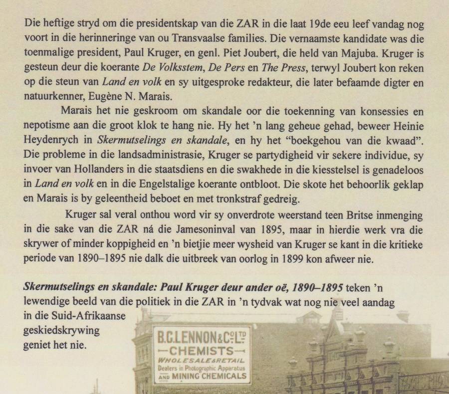 Skermutselings en Skandale: Paul Kruger deur ander oÃ«, 1890-1895 - Heydenrych, Heinie