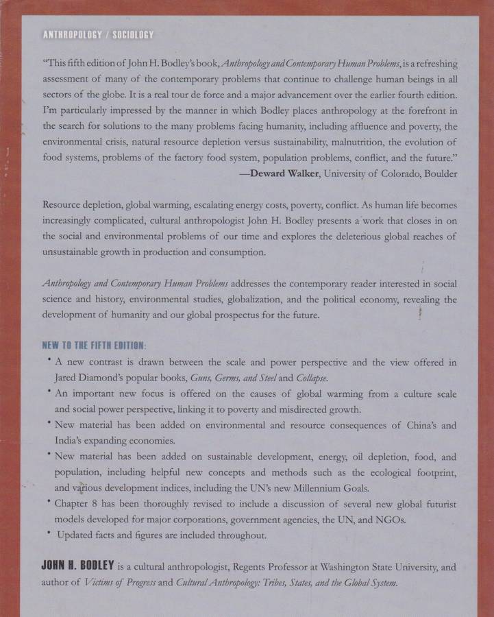 Anthropology and Contemporary Human Problems. Fifth Edition - Bodley, John H.