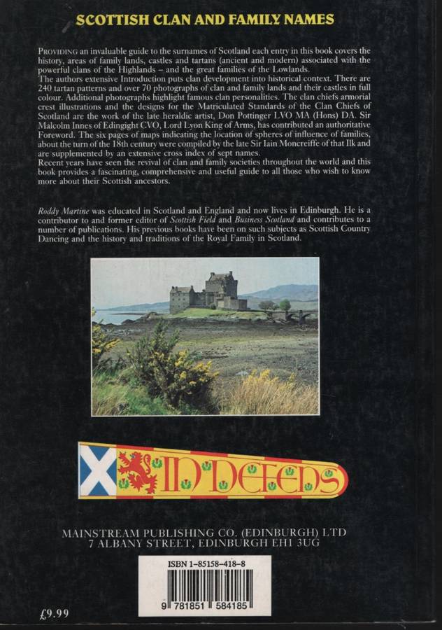 Scottish Clans and Family Names: Their Arms, Origins and Tartans - Martine, Roddy