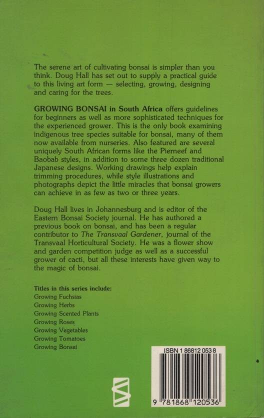 Growing Bonsai in South Africa SECONDHAND - Doug Hall
