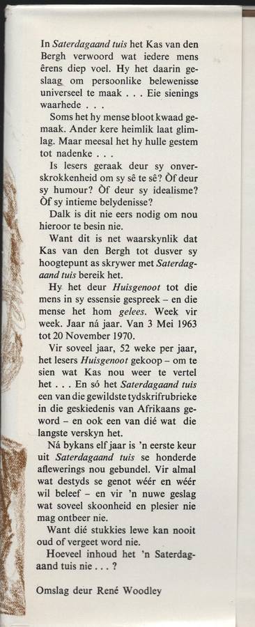 Saterdagaand Tuis - Van den Bergh, Kas; Engelbre