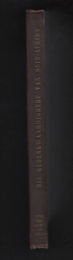 Die Gedenkwaardighede van Suid-Afrika. Tweede Vergrote en Hersiende  - Van Riet Lowe, C (ed); Malan