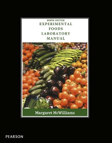 EXPERIMENTAL FOOD LAB MANUAL 9ED 2HN SECONDHAND - MCWILLIAMS