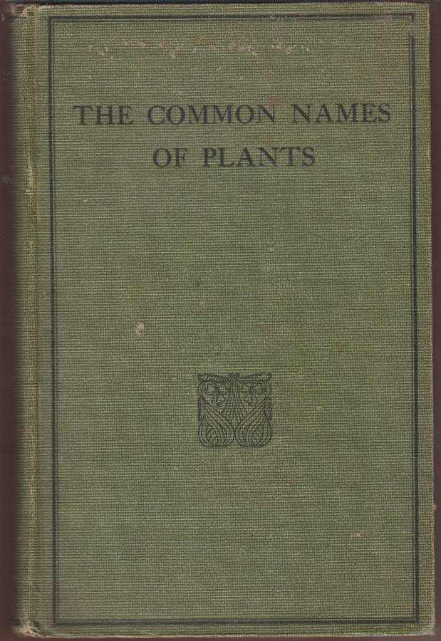 COMMON NAMES OF PLANTS SECONDHAND - MARLOTH,R