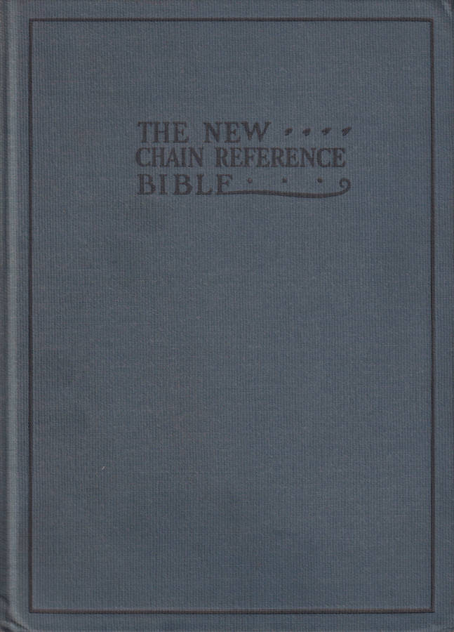 The New Chain-Reference Bible (Fourth Improved Edition), Second-hand - Frank Charles Thompson