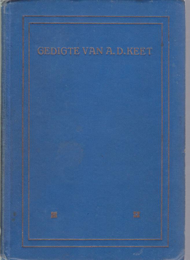 Gedigte van A.D. Keet SECONDHAND - A.D. Keet
