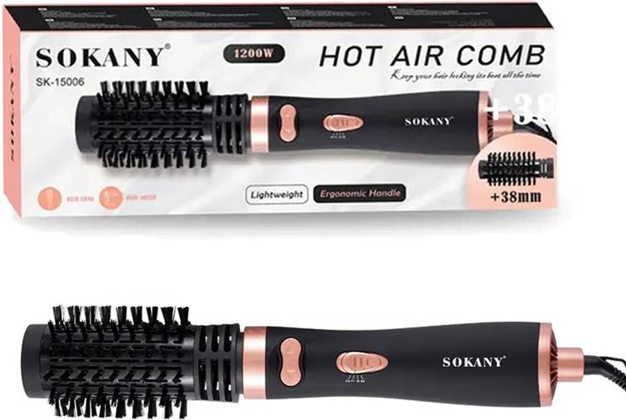 Sokany 1200W 2 In 1 Hot Air Comb Dryer