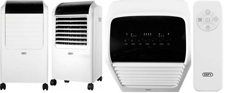 Defy White 4 in 1 Portable Air Cooler
