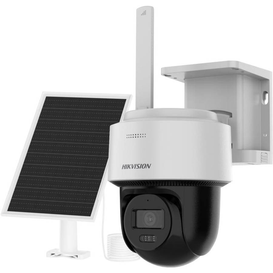Hikvision 4MP 24/7 Solar 4G PT Camera  2.8mm  IR/WL up to 30m  Supports Two-way Audio  Smart Trac...