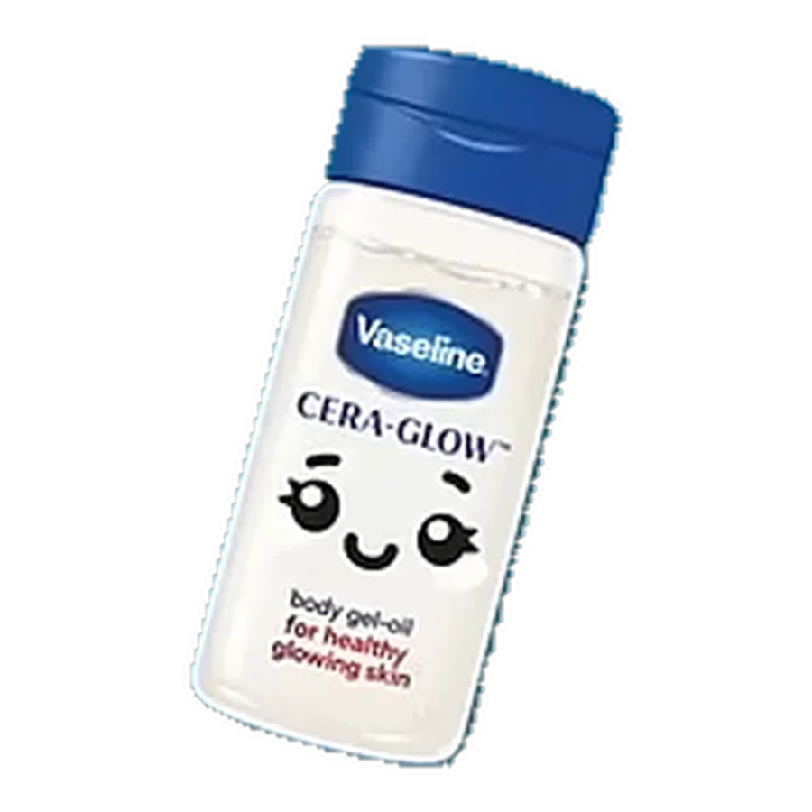 Vaseline Cera Glow Body Gel Oil sticker - Checkers Stickables