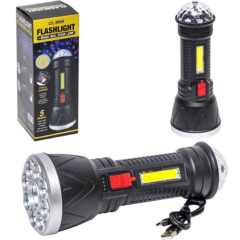 Flashlight Magic ball Stage Lamp Multifunctional Torch