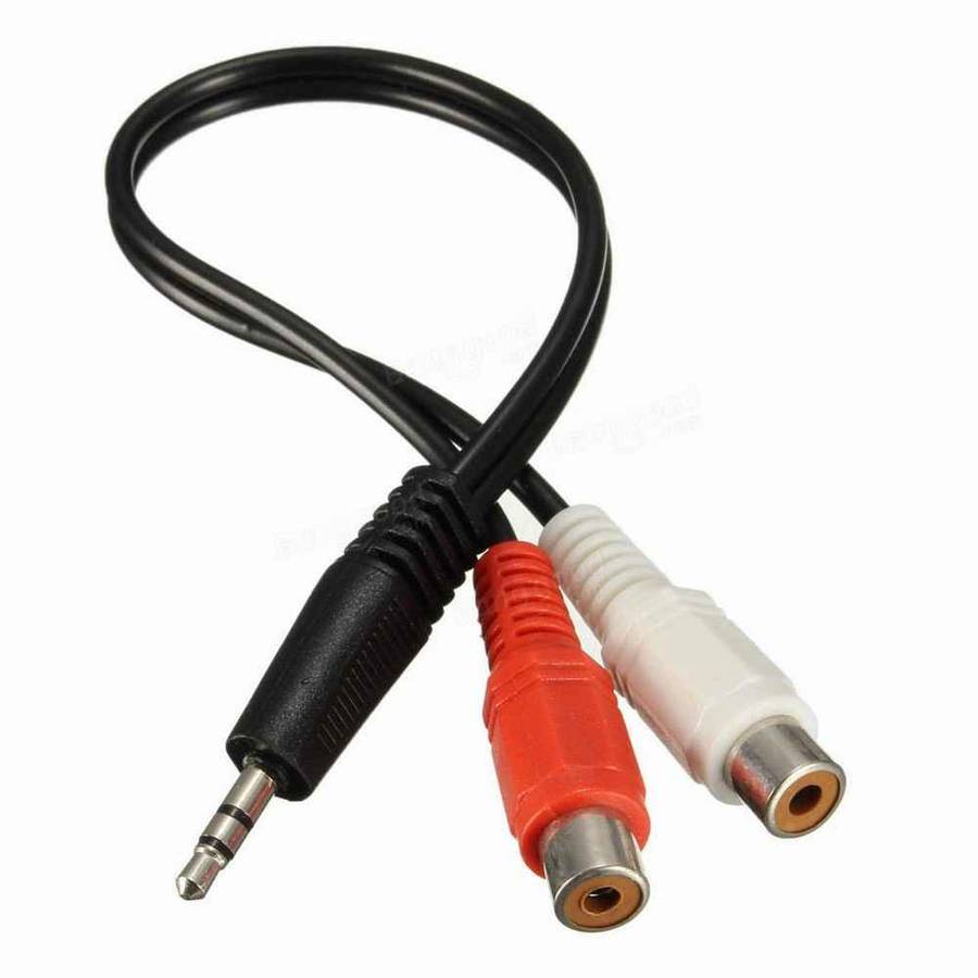 Stereo Male 3.5mm to 2 x RCA Female Cable