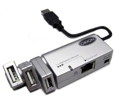 Okion High Speed USB+Ethernet enabled Mini Docking Station - Okion