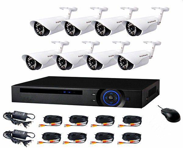 8 Channel cctv camera system - 500gig hard drive
