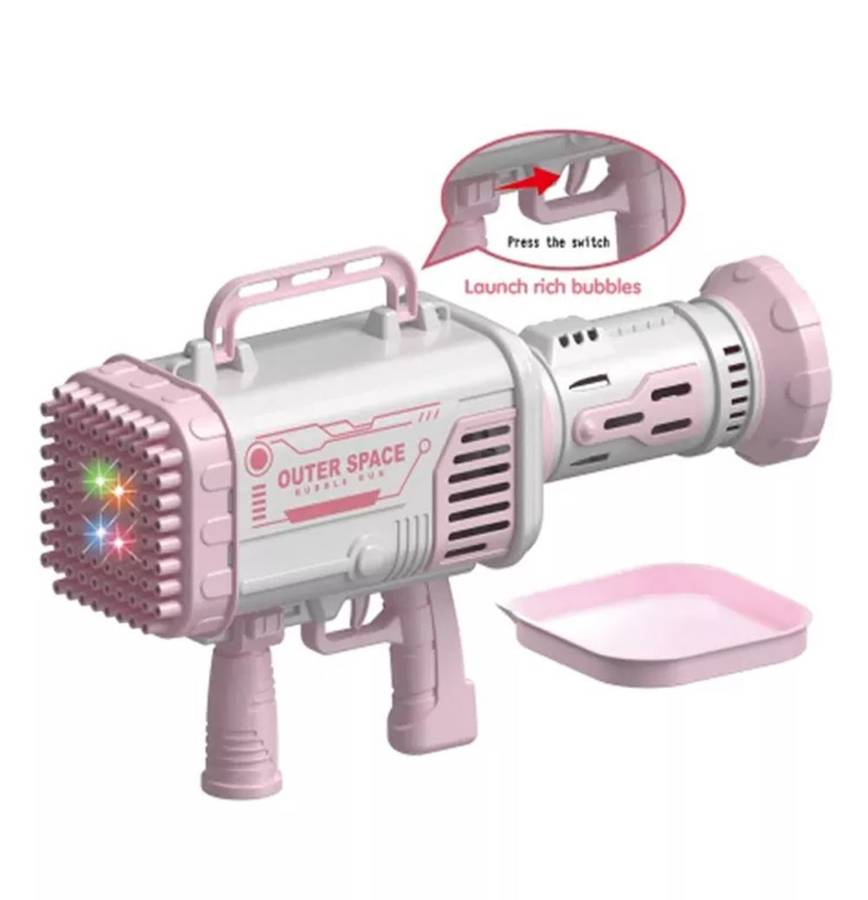 New upgrade 80 hole foaming bazooka bubble gun
