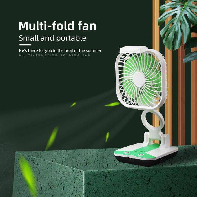 Rechargable folding mini fan