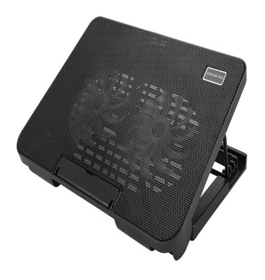 Slim silent fan laptop cooling pad adjustable stand