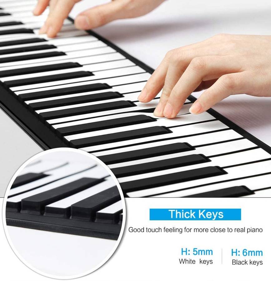 Flexible roll up piano