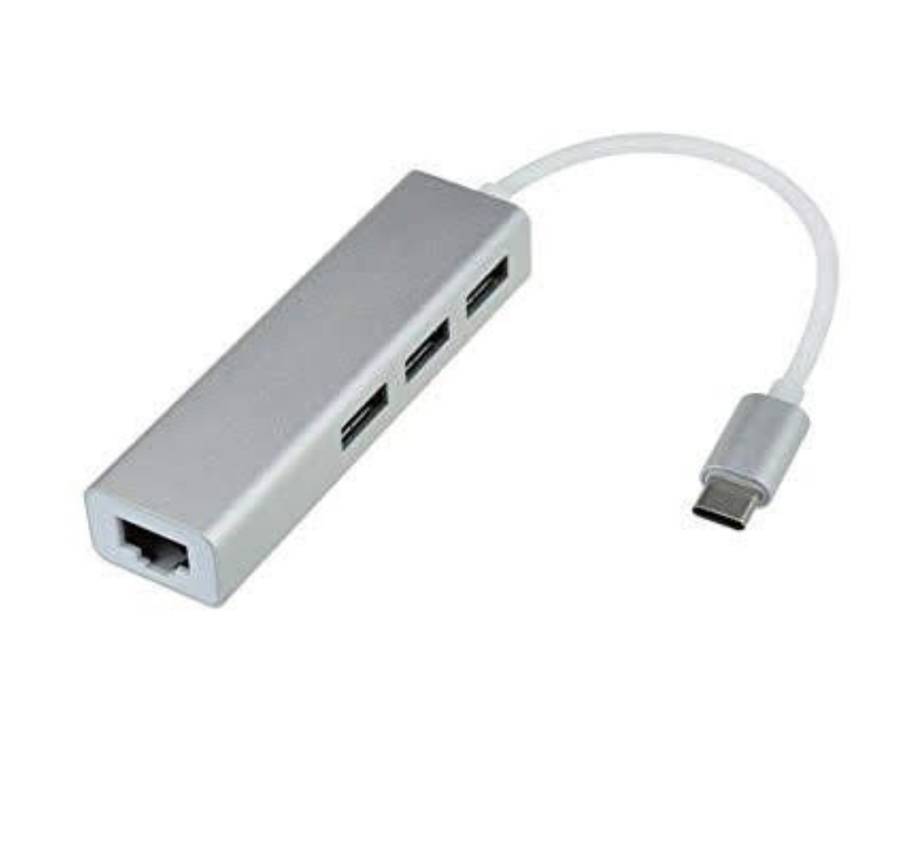 3 Port USB 3.0 Hub with ethernet &amp; type C