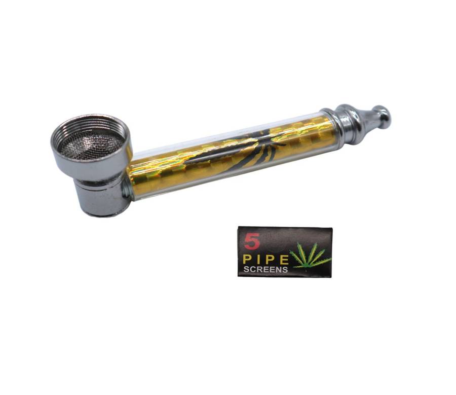 Smoking metal pipe