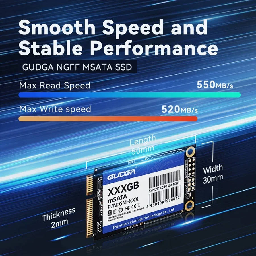 GUDGA 512GB M.2 SATA SSD, Internal Solid State Drive