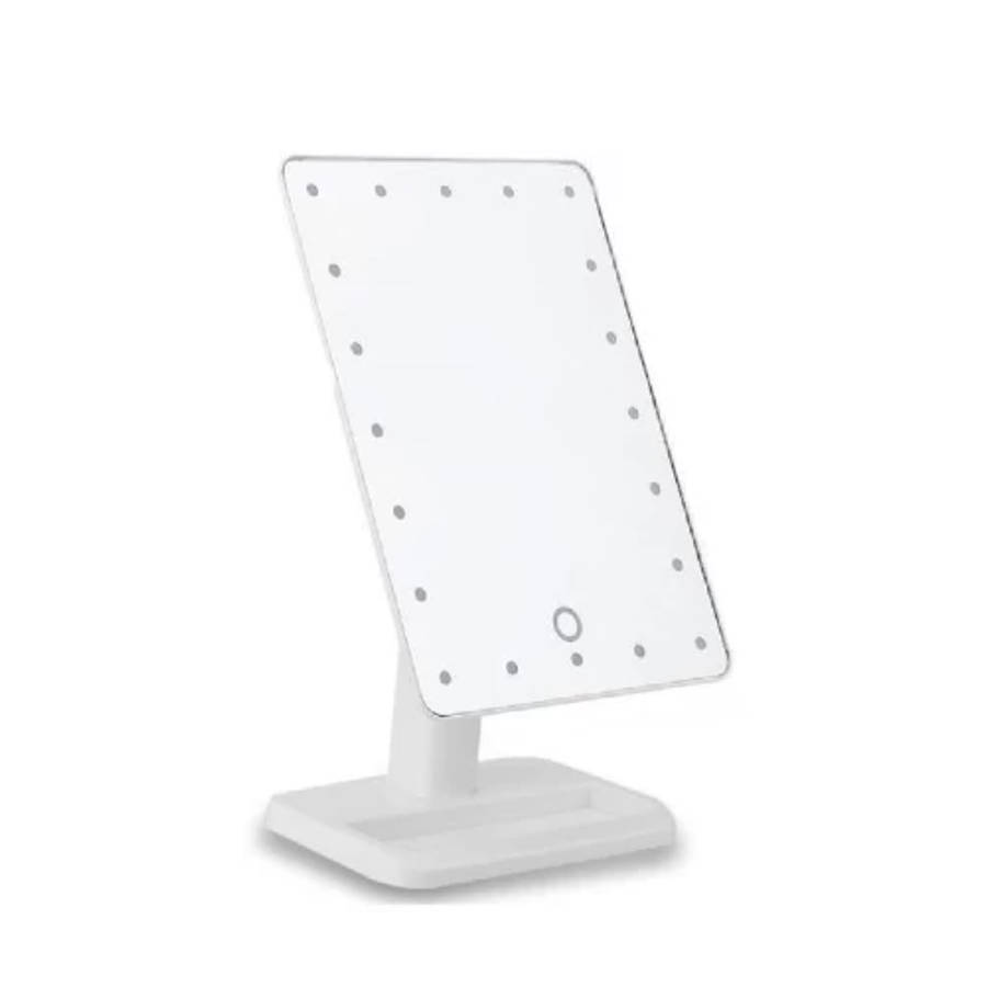Ashcomonline Touch Screen LED Light Make - Up Mirror - White Lighted Mirror