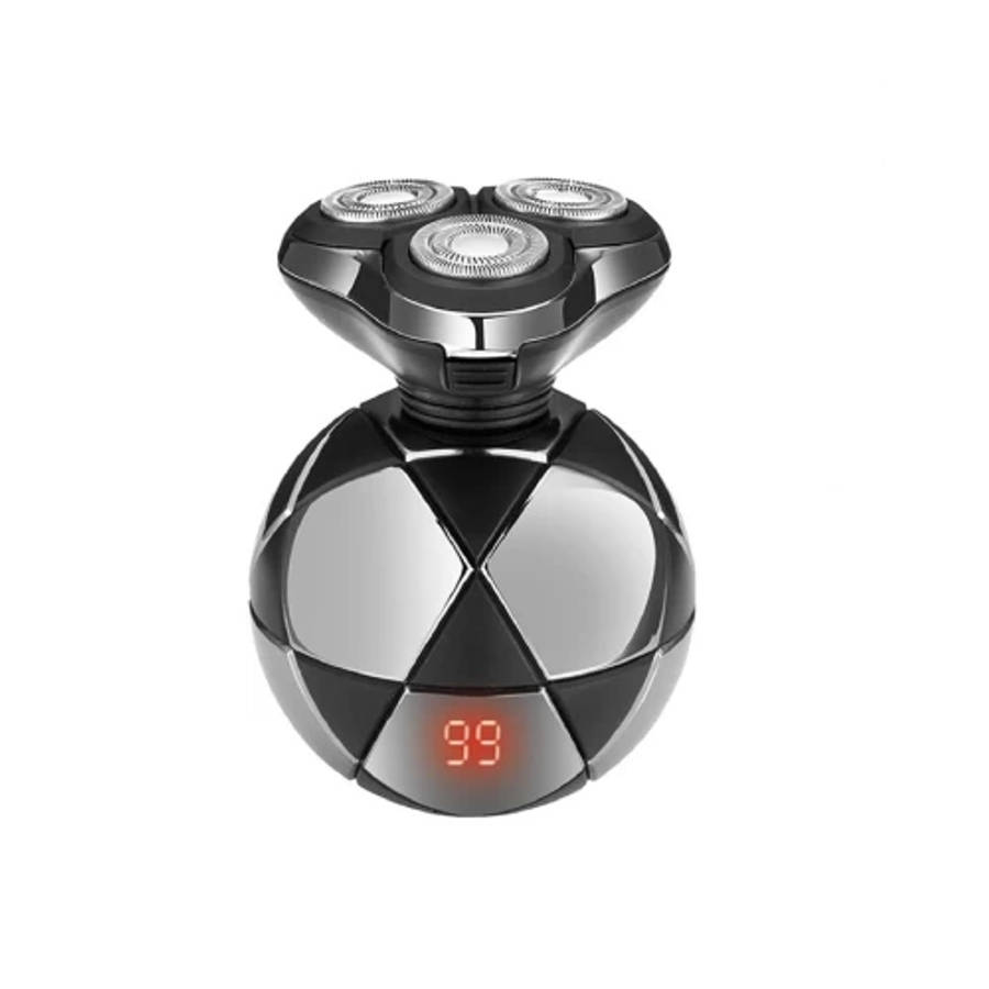 Ashcomonline Rechargeable 5W Round Shaver With Digital Display Shaver For Men