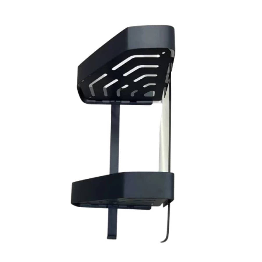 Ashcomonline Bathroom Shelf Adhesive Corner Aluminium Rack Shelf For Bathroom