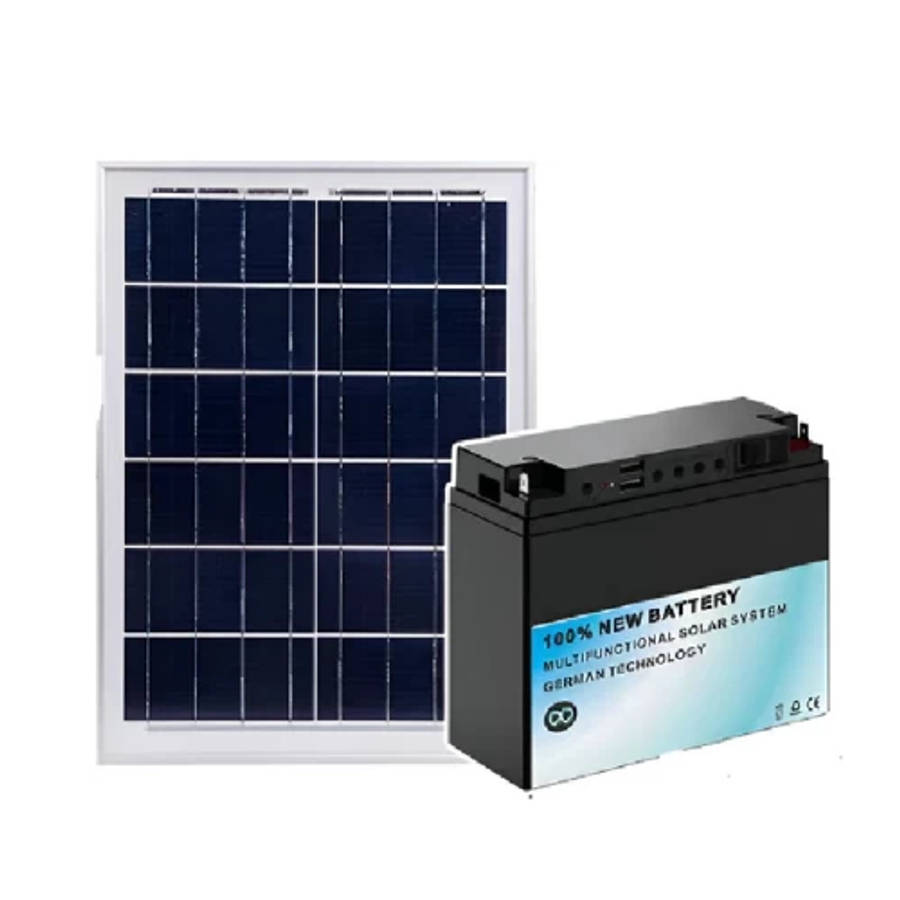 Ashcomonline Lightweight Solar Panel With Battery Solar Light Set