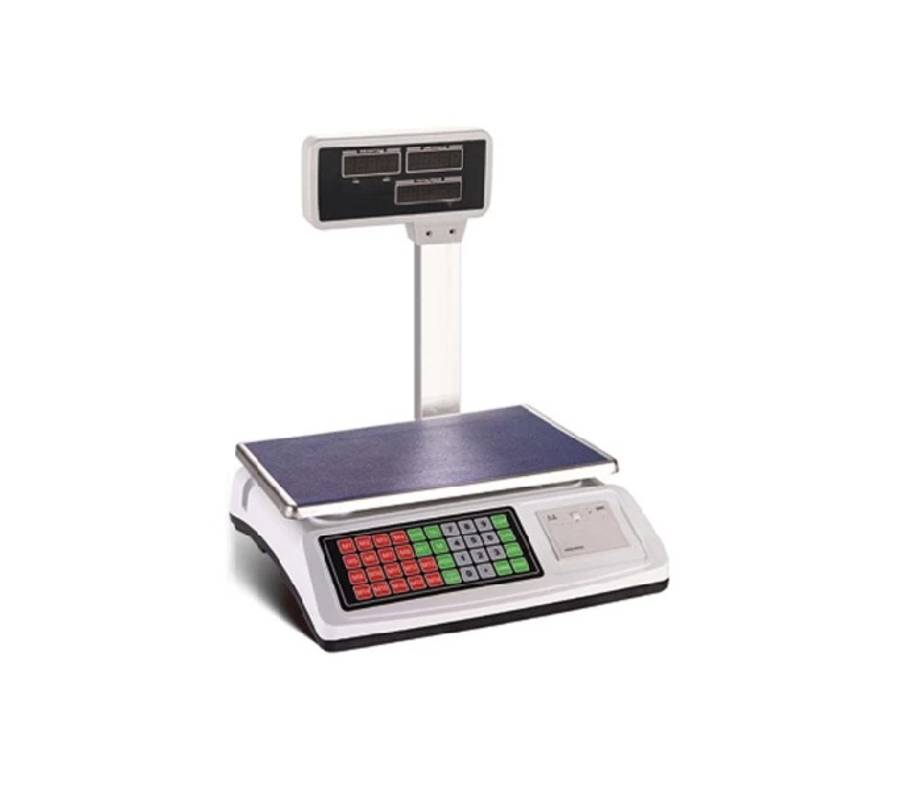 Digital Label Printing Scale  Retail Weighing Scale with Built-in Label Printer, Price Computi...