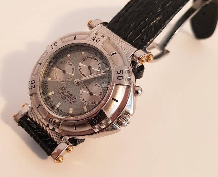 NEW RRP £545 Krug Baumen MENS Adventurer 40mm Chronograph Watch