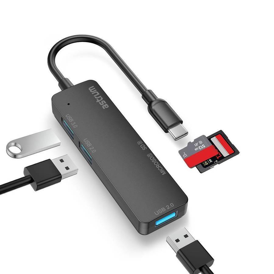 UH030 USB-C and Card Reader Multi-Port Hub