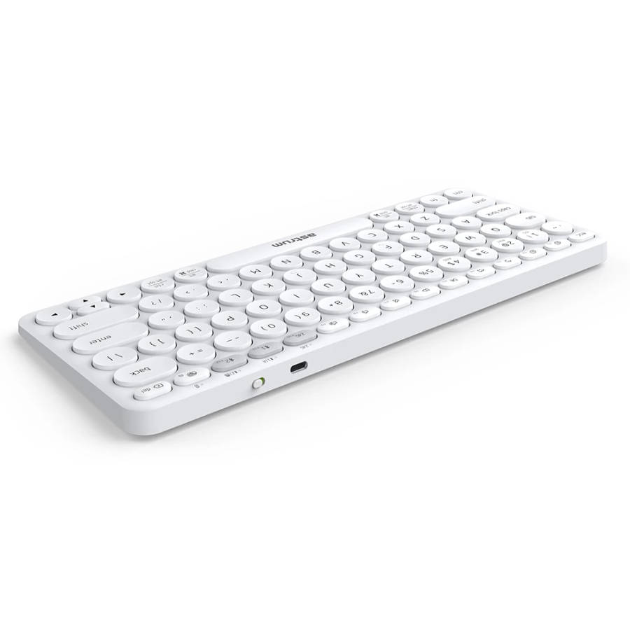 Dual Mode Mini Wireless Keyboard - KT200 - White