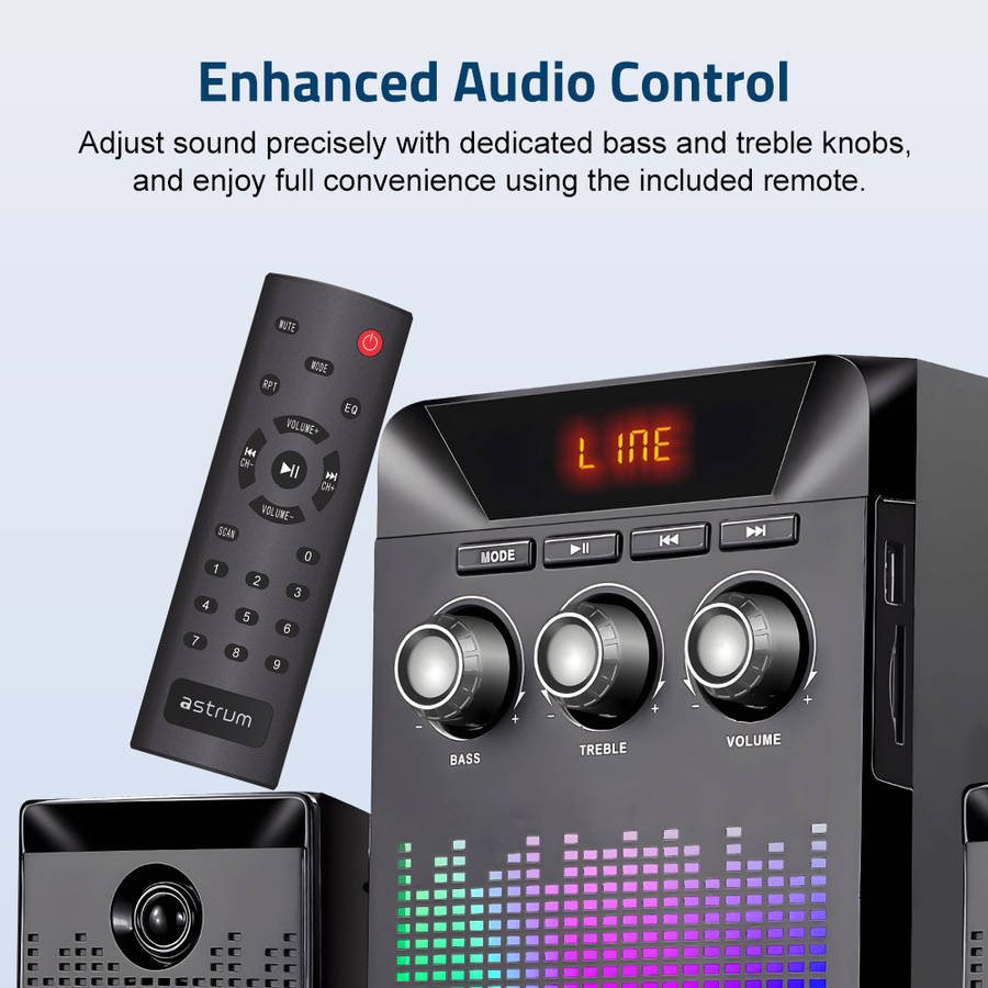 SM330 35W 2.1CH LED Multimedia Speaker Bluetooth SD Card USB FM