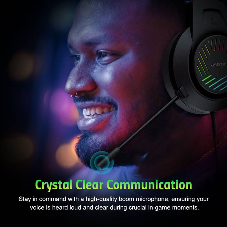 Wired Gaming Headset, 2 x 3.5mm with Boom Mic and USB LED - HG100