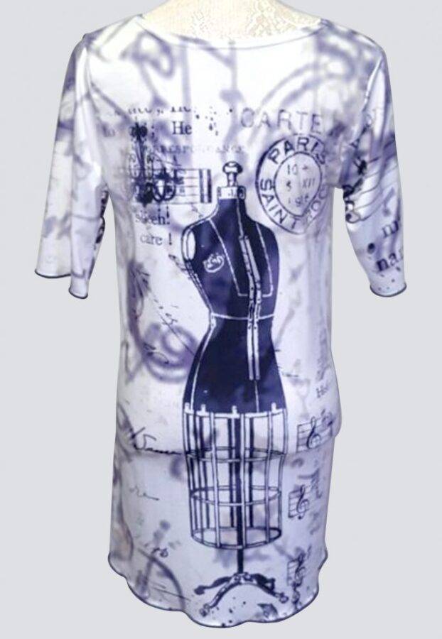 Paris stamp mannequin top