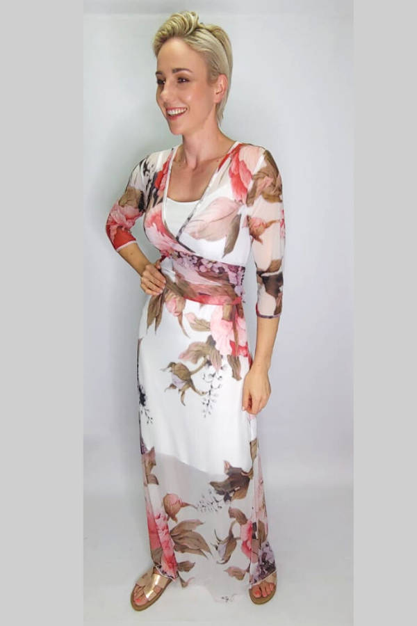 Wood Anemone Wrap Around Dress