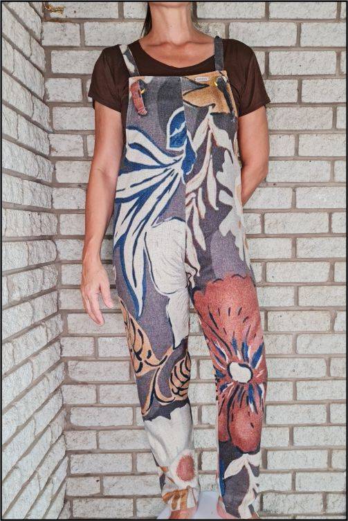 African Flowers Dungarees