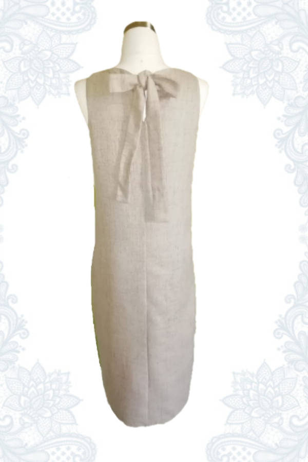 Linen-Look Dress