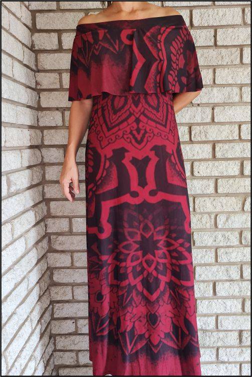 Red Bardot Dress