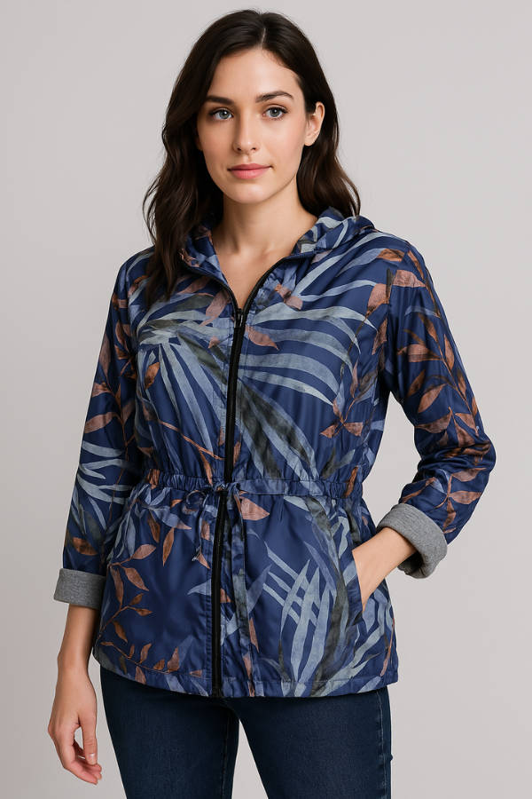 Blue Leaves Ice-Bear Jacket