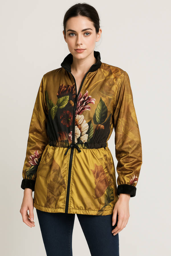Frida Kahlo Ice-Bear Jacket (mustard)