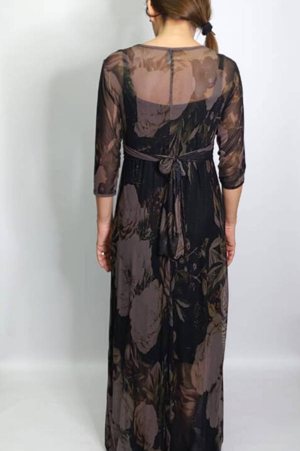 Olive Blooms Empire Dress